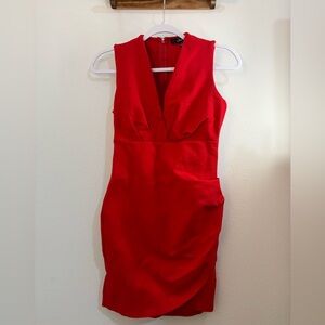 Lulu's Scarlet Sleeveless Mini Dress